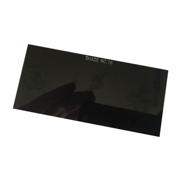 Svejseglas – Mørk 10 – 50x100mm