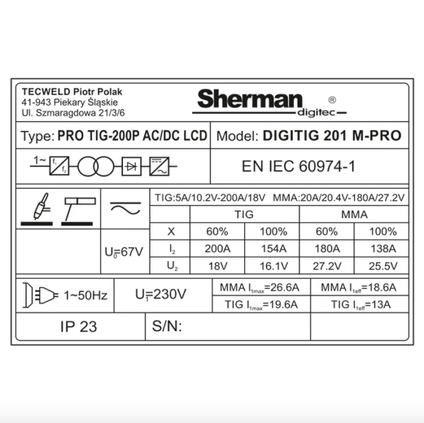 Sherman DIGITIG 201 M-PRO AC/DC – NYHED