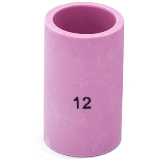 TIG gas dyse kop keramik til Stor Gaslinse – T17/18/26 – Str. 12