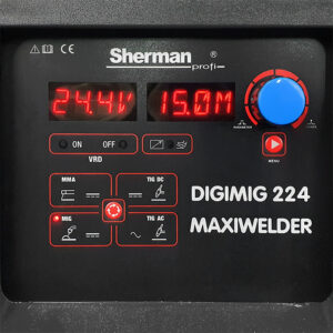 Sherman Synergic DIGIMIG 224 MAXIWELDER – 4 i En – MIG / TIG AC/DC HF / MMA