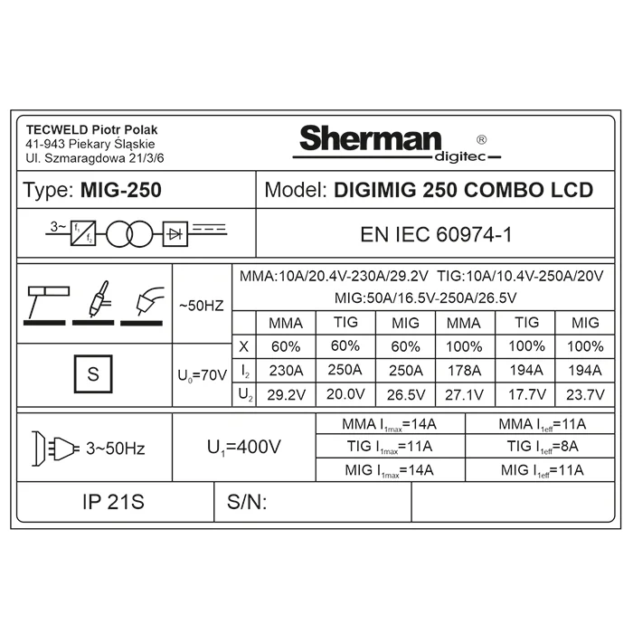 Sherman DIGIMIG 310 COMBO PULSE LCD – SUPER NYHED