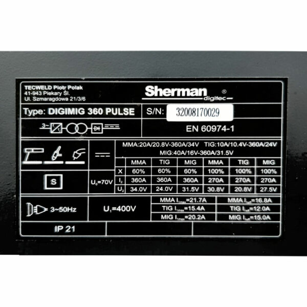 Sherman DIGIMIG 360 Pulse