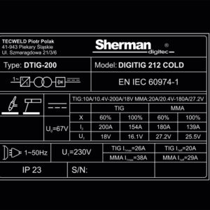 Sherman DIGITIG 212 COLD DC – NYHED