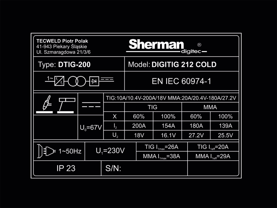 Sherman DIGITIG 212 COLD DC – NYHED