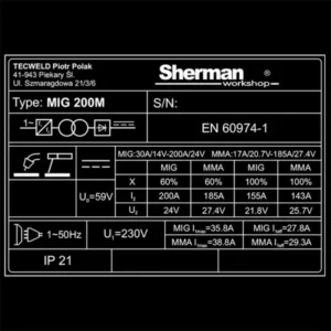Sherman MIG 200M – DEMO