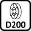 Wire spool diameter D200